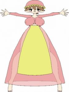 脚長巨乳の女の子 [作品ID:d_131657]