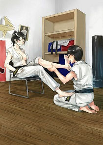 空手ラブストーリー1 麻里先輩の足の裏 [作品ID:d_131965]