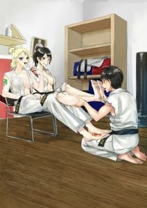 空手ラブストーリー3 麻里先輩と沙羅先輩の足の裏 [作品ID:d_132196]