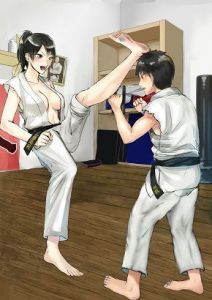 空手ラブストーリー4 麻里先輩のカカト落とし！ [作品ID:d_132371]