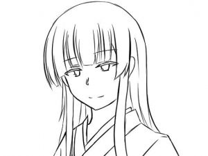 顔の線画2 [作品ID:d_133292]