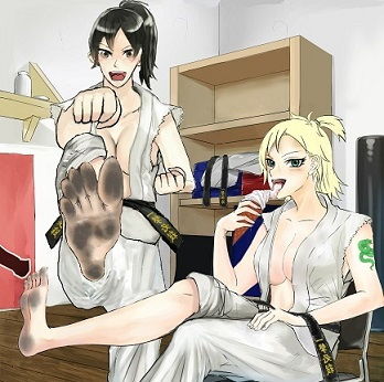 空手ラブストーリー10 型を演じる麻里 (拳) [d_134744]