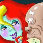 女神の力で紫色のにくい棒になったちんこでヘルパーさんを犯すじーさんの話 (ひらきお) [d_134824]