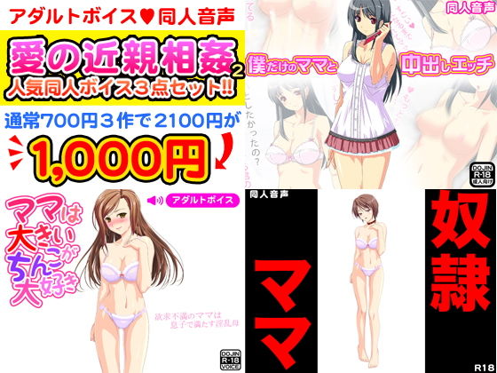 愛の近親相姦2！同人音声アダルトボイス人気作3点セット！ (武華家) [d_135293]