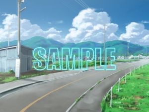 背景素材:田舎道1(少年舎) [d_139061]