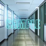 背景素材:学校廊下1(少年舎) [d_148140]