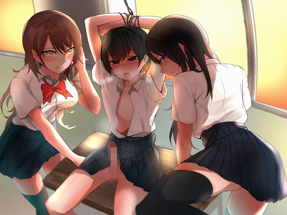 【強制メスイキ女体化調教】連続射精と男の潮噴き、前立腺責め地獄に悶える禁断の性感開発。サディスト女子美術部員の餌食にされ、女装娘姿で体を玩具にされる新入生(RIN  world) [d_155160]