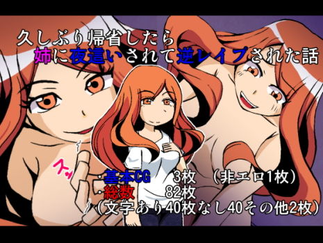 久しぶりに帰省したら姉に夜這いされて逆レイプされた話(アンダースロー) [d_160115]