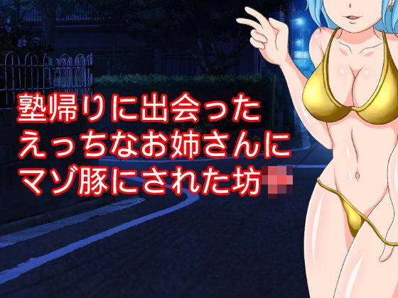 塾帰りに出会ったえっちなお姉さんにマゾ豚にされた〇〇(ハードコア001) [d_160761]