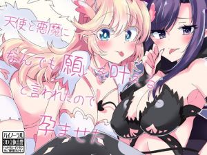 天使と悪魔になんでも願いを叶えると言われたので孕ませた(ケチャップ味のマヨネーズ) [d_161817]