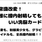 常識改変！ 誰に膣内射精してもいい洗脳カード(wordworks) [d_162922]