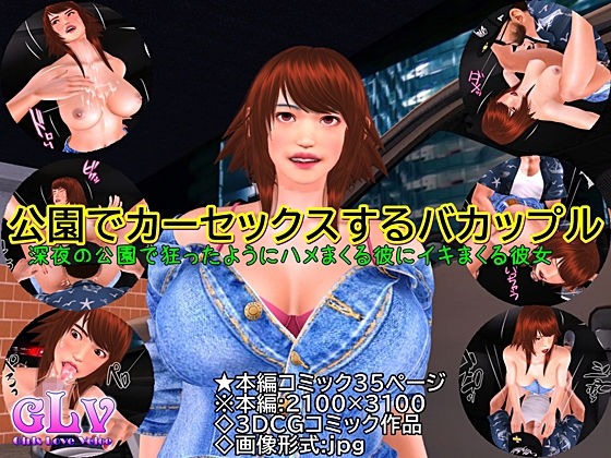 公園でカーセックスするバカップル(Angel) [d_178652]