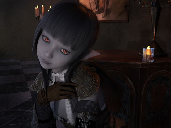 ふたなり悪魔っ子にチンカス掃除させられ口をオナホみたいに使われて喉に精液流し込まれるお話(へっぽこドM) [d_182997]