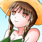 【イラスト】夏の海のひと時【カフェブラウン】(おにかしま) [d_183715]