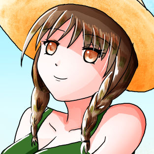 【イラスト】夏の海のひと時【カフェブラウン】(おにかしま) [d_183715]