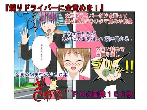 『煽りドライバーに金責めを！』 女性ドライバーだけを狙う煽り運転手、その日狙った気弱そうな女性はまさかの空手有段者！ 煽りの報いは金蹴り(うさロボ屋) [d_188325]