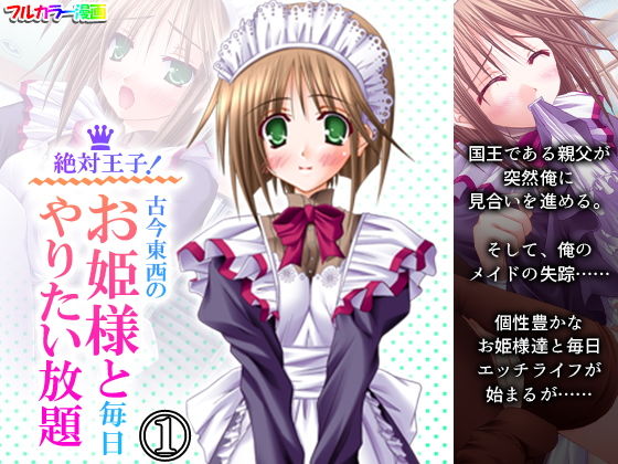 絶対王子！古今東西のお姫様と毎日やりたい放題 1巻(アロマコミック) [d_195285]