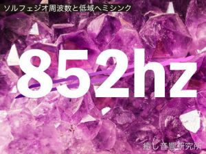 ソルフェジオ周波数と低域ヘミシンク_852hz(癒し音響研究所) [d_195921]