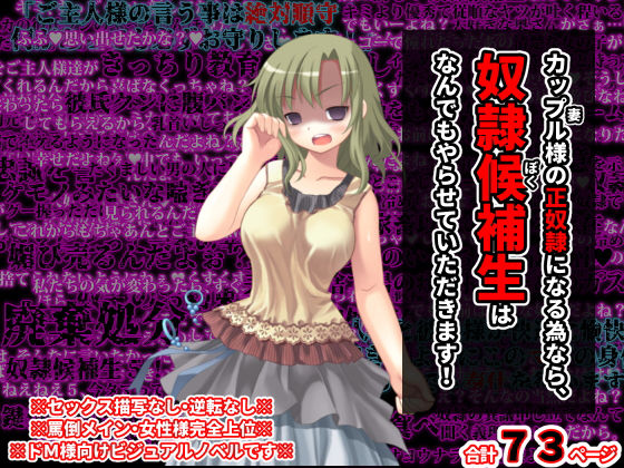 カップル様の正奴●になる為なら、奴●候補生はなんでもやらせていただきます！(統計上の聖地) [d_199676]