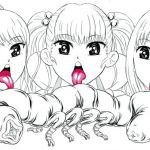 ビキニ少女とキモい虫(モンスター同名) [d_201552]