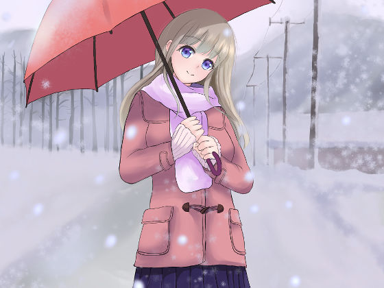 雪籠り、桜のたより(水色ペンラ) [d_200019]