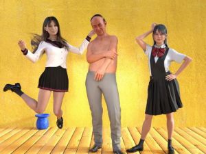 前編 姉妹3P 美人姉妹とゲス義父(わくわくパラダイス) [d_205499]