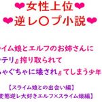 スライム娘とエルフのお姉さんにコッテリ搾り取られて『ぐちゃぐちゃに壊され』てしまう少年の話。(冴川アルバム) [d_206105]