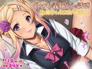 ギャルな義妹からの誘惑「お姉ちゃんには内緒だよ」(TGA) [d_219953]