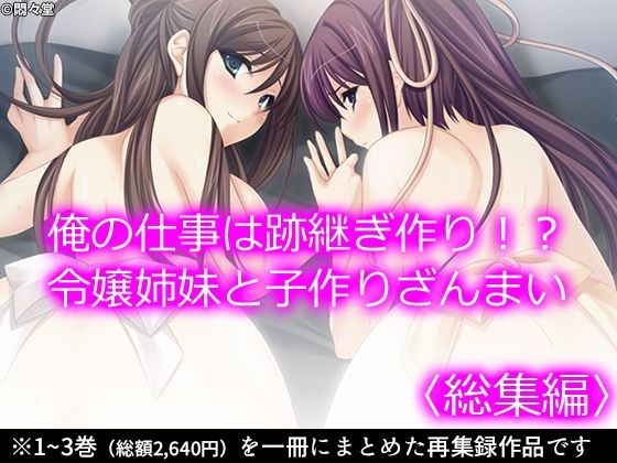 俺の仕事は跡継ぎ作り！？令嬢姉妹と子作りざんまい ＜総集編＞(悶々堂) [d_223533]