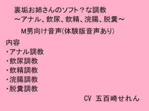 裏垢お姉さんのソフト？な調教〜アナル、飲尿、飲精、脱糞〜(猫丸もふ屋) [d_223709]