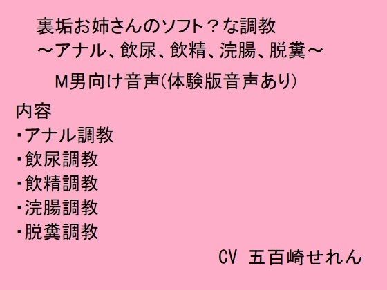 裏垢お姉さんのソフト？な調教〜アナル、飲尿、飲精、脱糞〜(猫丸もふ屋) [d_223709]