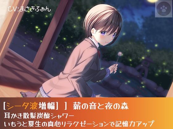 ［シータ波増幅］薪の音と夜の森-耳かき散髪炭酸シャワー-いもうと光瑠の真心リラクゼーションで記憶力アップ(にゃんこフェチ) [d_225368]