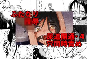 ふたなり陵● 尿道開通・4穴同時責め(でぎめし) [d_225683]