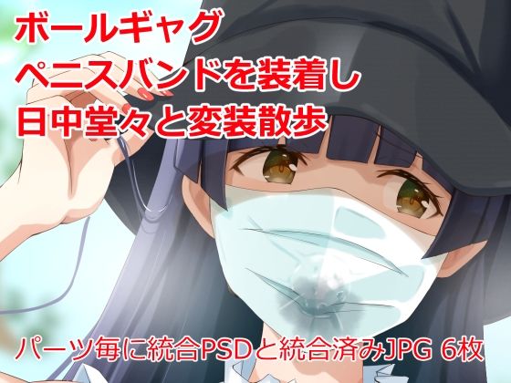 変装散歩〜日中堂々とボールギャグ、ペニスバンドを着けて〜(Island Lagoon) [d_233398]