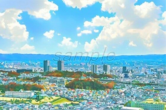 地方都市の上空と展望(Re；creating_world) [d_234544]