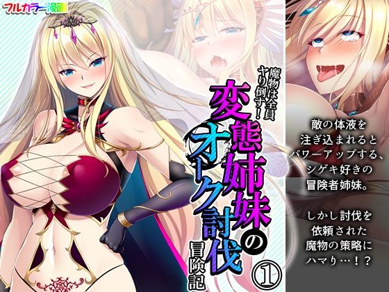 魔物は全員ヤり倒す！変態姉妹のオーク討伐冒険記 1巻(アロマコミック) [d_242210]