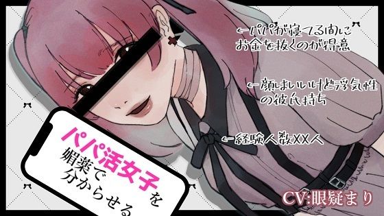 パパ活女子を媚薬で分からせるASMR【眼疑まり】(がんまりちゃんねる) [d_245909]