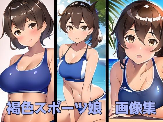 褐色スポーツ娘との海岸デートCG集(鳥刺しウェルダン) [d_245832]