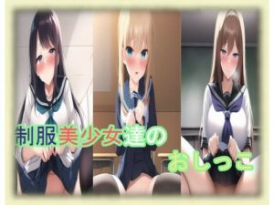 制服美少女達のおしっこ(AIのグラビアギャル図鑑) [d_248728]