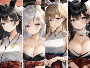 010［44枚］ウサ耳巫女の巨乳ちゃん（新年記念＋11枚オマケ付き）(aianimegirl) [d_256733]