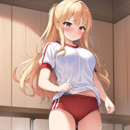 金髪お嬢様の嫌々ブルマ初体験(からくりや) [d_257554]