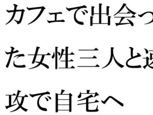 カフェで出会った女性三人と速攻で自宅へ(逢瀬のひび) [d_270828]