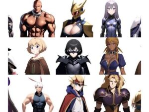 【職業別キャラクター立ち絵4】著作権フリーの高解像度画像素材（100枚）(Game Material Store) [d_259098]