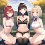 下着で集合写真を取る少女達(夢海ルナ) [d_262907]