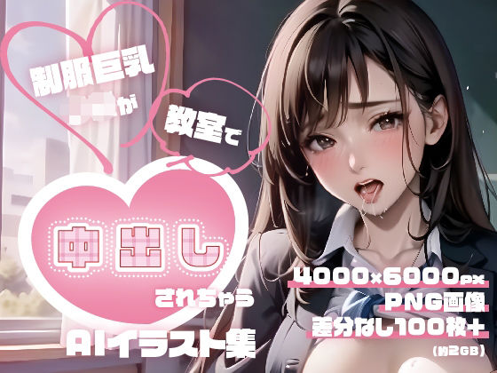 制服巨乳JKが教室で中出しされちゃうAIイラスト集(Kanse) [d_267127]