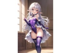 vol1.銀髪紫レオタードエルフちゃんまとめ(かずな屋) [d_268207]