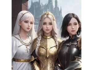 リアルファンタジー女子、敗北(AIファンタジー工房) [d_268266]