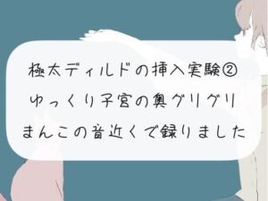 【実演オナニー】極太ディルドの挿入実験（2） ほぐれたおまんこに挿入して、ゆっくり子宮の奥ぐりぐりしてイっちゃう【おまんこ接写 ノーカット】(みこるーむ) [d_275525]