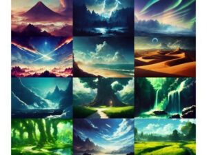 【草原や森や川などの自然系背景】著作権フリーの高解像度画像（100枚）(Game Material Store) [d_260076]