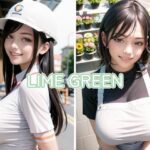 LIME GREEN はたらく女性(英愛堂) [d_269399]